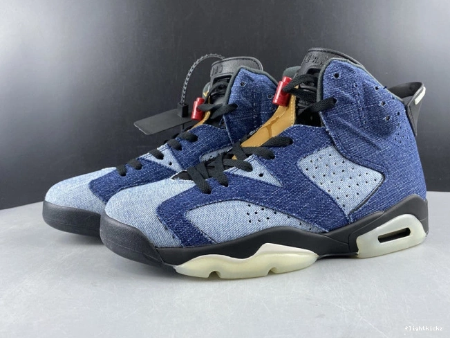 Jordan CT5350-401 6 Washed Air Denim 0808